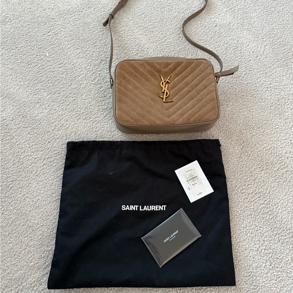 Authentic YSL Lou Medium Leather Crossbody